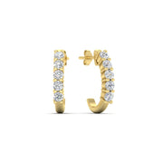 Half Huggie Hoop Earring